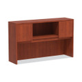 Alera Valencia Series Hutch With Doors, 58.88w X 15d X 35.38h, Medium Cherry