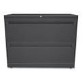 Brigade 700 Series Lateral File, 2 Legal/letter-size File Drawers, Charcoal, 36" X 18" X 28"