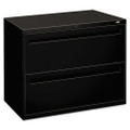 Brigade 700 Series Lateral File, 2 Legal/letter-size File Drawers, Black, 36" X 18" X 28" Brigade 700 Series Lateral File, 2 Legal/letter-size File Drawers, Black, 36" X 18" X 28"