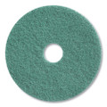Twister Floor Pad, 17" Diameter, Green, 2/Carton