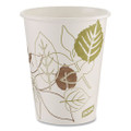 Pathways Paper Hot Cups, 16 oz, White/Brown, 300/Carton