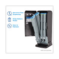 SmartStock Tri-Tower Dispenser, Holds Forks/Knives/Spoons, 13.16 x 16.07 x 31.03, Black/Gray