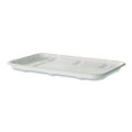 Meat and Produce Food Trays, 8.5 x 6.2 x 0.5, White, Sugarcane Fiber, 400/Carton