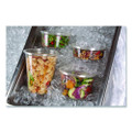 Round Deli Containers, 32 oz, 4.63" Diameter x 5.5" h, Clear, Plastic, 500/Carton