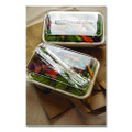 Plantware CPLA Cutlery, Individually Wrapped, Fork, Plastic, White, 1,000/Carton