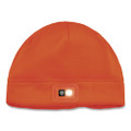 N-Ferno 6801 Winter Skull Cap with LED Rechargeable Light, Fleece, One Size Fits Most, Orange