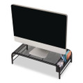 Metal Mesh Monitor Stand, For Up to 24" Monitors, 19" x 10.5" x 5.5", Black, Supports 22 lb