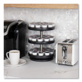 Anchor Collection 3-Tier Single Serve Pod Carousel Countertop Organizer, 9.5 x 9.5 x 11.75, Black