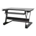 WorkFit-T Adjustable Standing Desk Converter, 35" x 23.3" x 5" to 20", Gray/Black