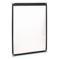 Menu Holder For 11 x 17 Menus, Portrait Orientation, 11.7 x 18, Clear/Black/Silver