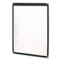 Menu Holder For 8.5 x 11 Menus, Portrait Orientation, 2-View, 9.3 x 12 Holder, Clear/Black/Silver, 10/Pack
