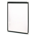 Menu Holder For 8.5 x 11 Menus, Portrait Orientation, 9.3 x 11.9 Holder, Clear/Black/Gold