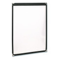 Menu Holder For 8.5 x 11 Menus, Portrait Orientation, 9.3 x 11.9 Holder, Clear/Black/Gold