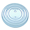 Kal-Clear/Nexclear Drink Cup Lids, Flat Lid with No Slot, Fits 9 oz to 10 oz Cold Cups, Plastic, Clear, 2,500/Carton