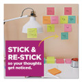 Pop-up Notes Summer Joy Collection Colors, Cabinet Pack, 3" x 3", Assorted Colors, 90 Sheets/Pad, 18 Pads/Pack