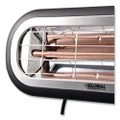 Infrared Patio Heater Low Glare, 1,500 W, 3 x 7 x 7.5, Black