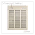 Fan Forced Wall Heater with Enclosed Motor, 4,000 W, 15.75 x 5 x 19.25, White