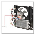 Fan Forced Wall Heater with Enclosed Motor, 4,000 W, 15.75 x 5 x 19.25, White