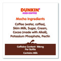 Mocha Iced Coffee Drink, 13.7 oz Bottle, 12/Carton