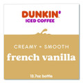 French Vanilla Iced Coffee Drink, 13.7 oz Bottle, 12/Carton