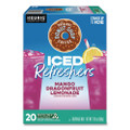 ICED Refreshers K-Cup Pods, Mango Dragonfruit Lemonade, 20/Box