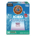 ICED Refreshers K-Cup Pods, Berry Chill, 20/Box