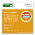 Cold Iced Coffee K-Cups, Caramel, 0.44 oz, 22/Box