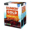 Cold Iced Coffee K-Cups, Caramel, 0.44 oz, 22/Box