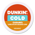 Cold Iced Coffee K-Cups, Caramel, 0.44 oz, 22/Box