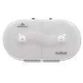 SofPull Mini Center-Pull Twin-Roll Bath Tissue Dispenser, 16.1 x 7 x 9, White