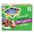 Whole Natural Almonds On-the-Go, 0.63 oz Pouch, 32 Pouches/Carton