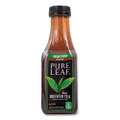Pure Leaf Unsweetened Iced Black Tea, 16.9 oz Bottle, 18/Carton