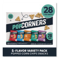 Popped Corn Chips Snacks Variety Pack, Assorted Flavors, 1 oz Bag, 28/Pack