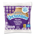 UNCRUSTABLES Peanut Butter and Grape Jelly on Wheat Bread, 2.6 oz Bag, 48/Carton