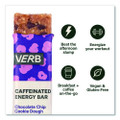 Caffeinated Energy Bar, Chocolate Chip Cookie Dough, 0.92 oz Bar, 16/Box