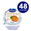 No-Thaw 100% Juice Cups, Orange, 4 oz Cups, 48/Carton