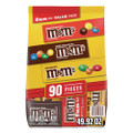 Milk Chocolate, Peanut and Peanut Butter Fun Size Variety Pack, Assorted Flavors, Individually Wrapped, 90 Pieces