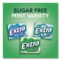 Extra Mint Variety Sugar-Free Gum, Peppermint/Polar Ice/Spearmint, 15 Sticks/Pack, 18 Packs/Carton