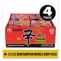 Gourmet Spicy Ramyun Noodle Soup, Spicy Chicken, 4.23 oz Packet, 16/Carton