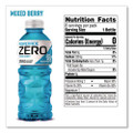 Zero Sports Drink, Assorted Flavors, 20 oz, 24/Carton