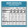 Assortment Milk Chocolate/Mar's Chocolate Favorites, 30.22 oz Bag and 62.6 oz Bag/Carton