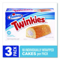 Twinkies, Vanilla, 1.36 oz Individually Wrapped, 10/Pack, 3 Packs/Carton