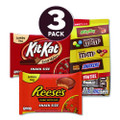 Chocolate Assortment, Assorted Fun and Snack Sizes, 3 Bags/Pack