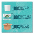 100% Recycled Bathroom Tissue, Septic Safe, 2-ply, White, 240 Sheets/roll, 48/carton