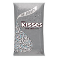 KISSES Milk Chocolate Candy, Silver Foils, 60 oz Bag