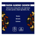 Fresh Harvest Trail Mix, Raisin Almond Cashew, 4.5 oz Bag, 12/Box