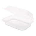 Polypropylene Plastic Hinged Container, 6 x 9 x 2.97, Clear, Plastic, 125/Pack, 2 Packs/Carton