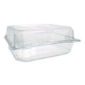 PET Plastic Hinged Container, 9 x 9 x 3.6, Clear, Plastic, 100/Pack, 2 Packs/Carton