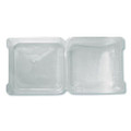 PET Plastic Hinged Container, 9 x 9 x 3.6, Clear, Plastic, 100/Pack, 2 Packs/Carton