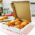 Corrugated Pizza Boxes, 12 x 12 x 1.97, White/Brown, 50/Carton